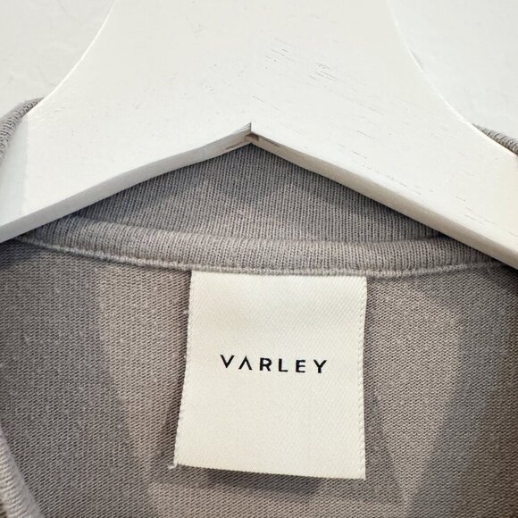 Varley Brannon Oversized Flannel Sweatshirt in Gray Loungewear Cozy Top Size XS - Picture 7 of 11